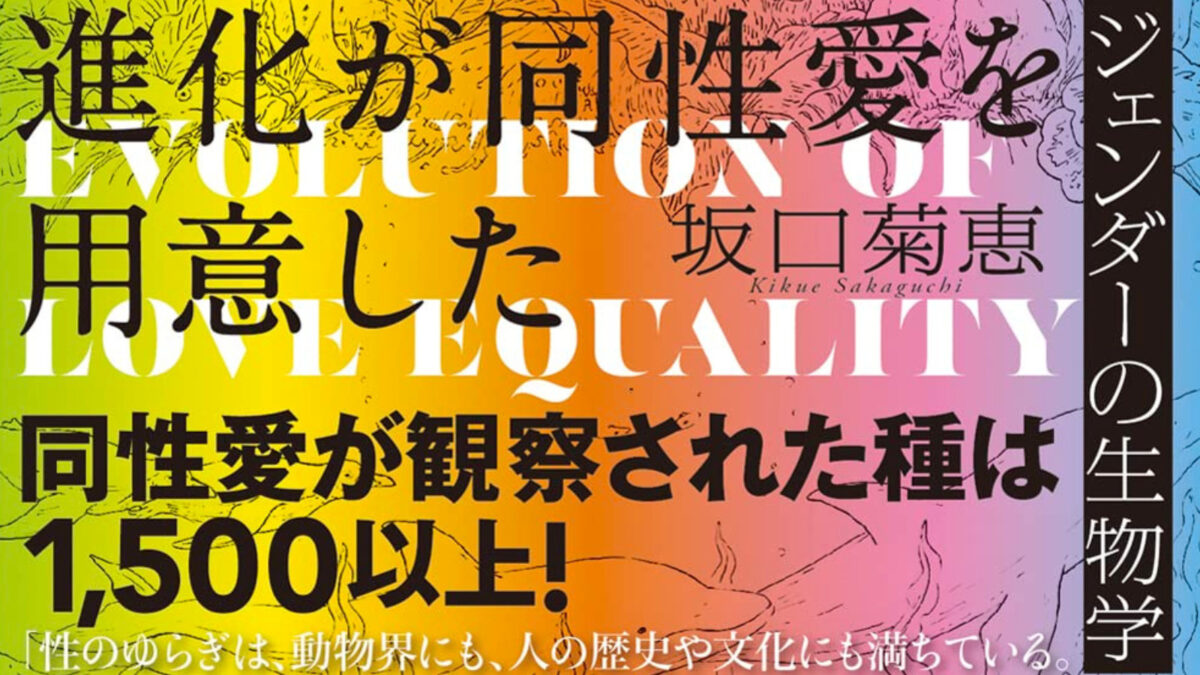 ジェンダーはミルクレープ？】『進化が同性愛を用意した』坂口菊恵教授